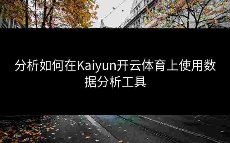 分析如何在Kaiyun开云体育上使用数据分析工具